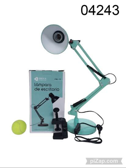 Imagen de LAMPARA DE ESCRITORIO ALUM. ORYX C/BRAZO AJUST Y ROTAT E INTERRUPTOR GIRATORIO 3.25